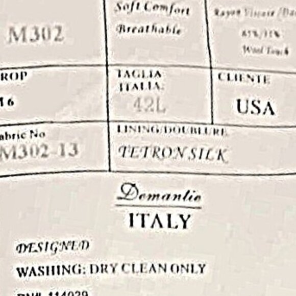 Demantie Men Gray Suit Jacket Only  42L - Picture 9 of 12